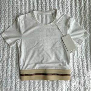 NWT Helmut Lang baby SS tee in white